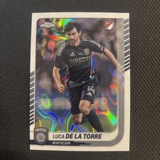 2025 Topps Chrome MLS Luca De La Torre #128 White Lava Refactor San Diego