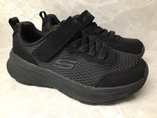 BNIB Kids UK11. Skechers Edgeride ALL BLACK No Tie Trainer. SCHOOL. 404800L/BBK 