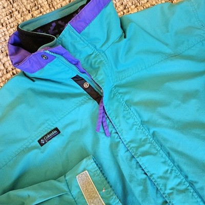 VTG Columbia Bugaboo Jacket Mens XL Teal Snow Ski 90s Made in USA 3 in 1 