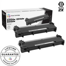 LD 2pk Comp Black Cartridge for Dell Toner 593-BBKD P7RMX 593BBKD E515DN E515d