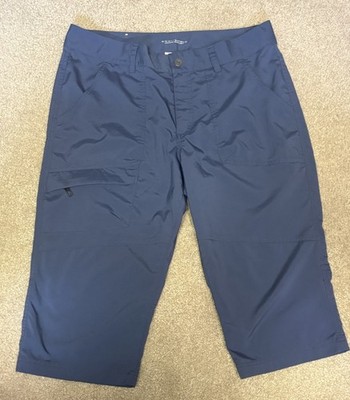 Columbia Omni Shield Women s Tech Capri Pants UPF 50+ Stretch Size 14 Blue