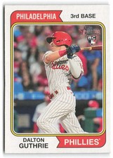 2023 Topps Heritage #305 Dalton Guthrie Rookie Philadelphia Phillies RC