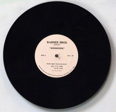 Woodstock - Warner Brothers Presents ''Woodstock'' 1970 U.S. 10'' radio spots LP