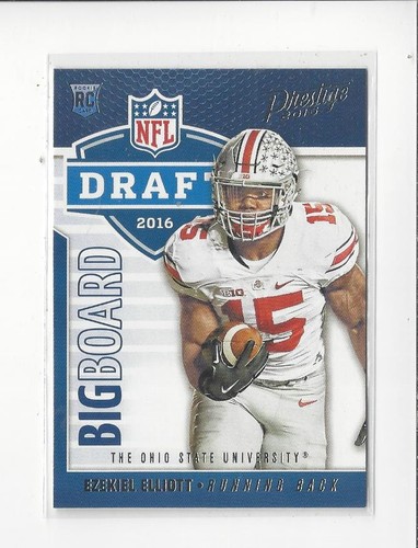 Ezekiel Elliott #3 — 2016 Panini Prestige Draft Big Board football card