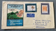 Jamaica 1971 Constant Spring - used XXL cover to Hamburg Germany