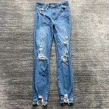 Abercrombie  Fitch Jeans Size 25/0s Womens Simone High Rise Ankle Blue Denim