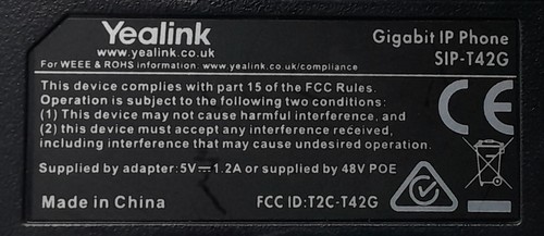 Yealink Gigabit IP Phone SIP-T42G - 第 3/7 張圖片