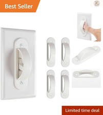 Child Safety Light Switch Guard Covers - 4 Pack, Elegant White for Home Decor