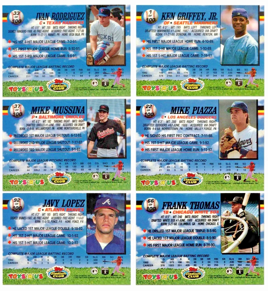 1993 TOPPS Toys "R" Us #1-100 Complete Your Set $2 or 2 Card Minimum YOU PICK! - Image 2 of 2