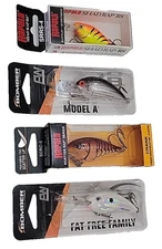 Bomber and Rapala Crank Bait Assortment kit ( 4 in kit )