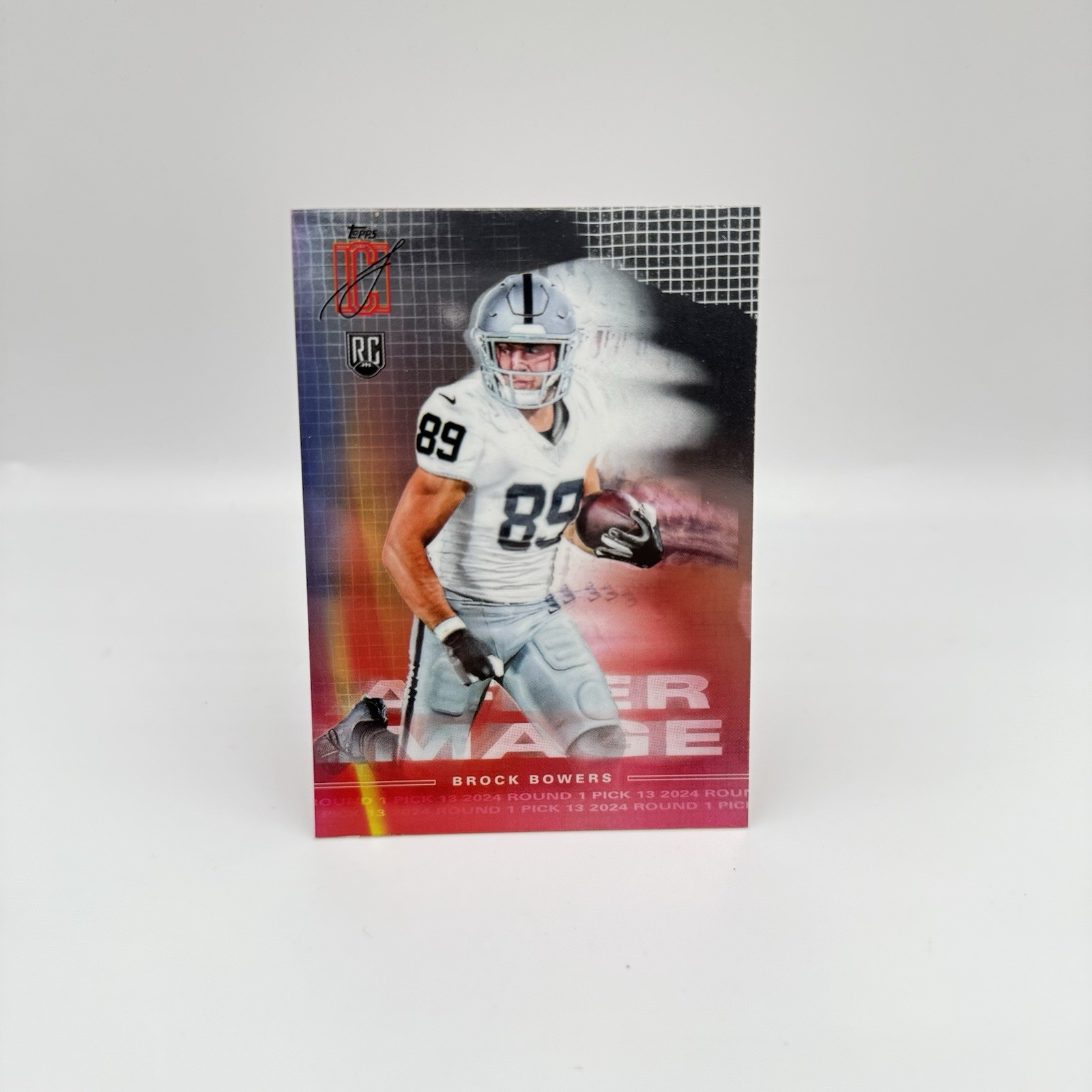 2024 Topps Signature Class Brock Bowers After Image RC #AI-16 Vegas Raiders