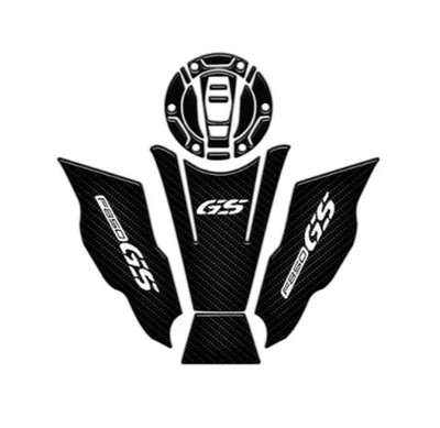 BMW F850GS F 850 GS Fuel Tank Pad Fuel Cap Decal Set Carbon Black & White