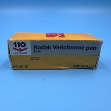 Vintage Kodak Verichrome Pan 110 Film 12 Exp B W Expired June 1982 NOS VP110-12