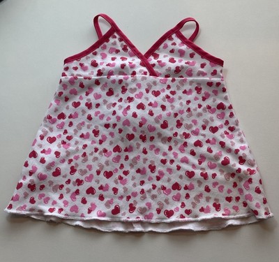 Vintage Bear Factory rosa Herzen Trägerkleid Sommer Party Mädchen Outfit Kleidung