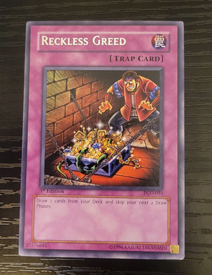 Yu-Gi-Oh Reckless Greed 1st Edition Unlimited Rare PGD-051 High grade