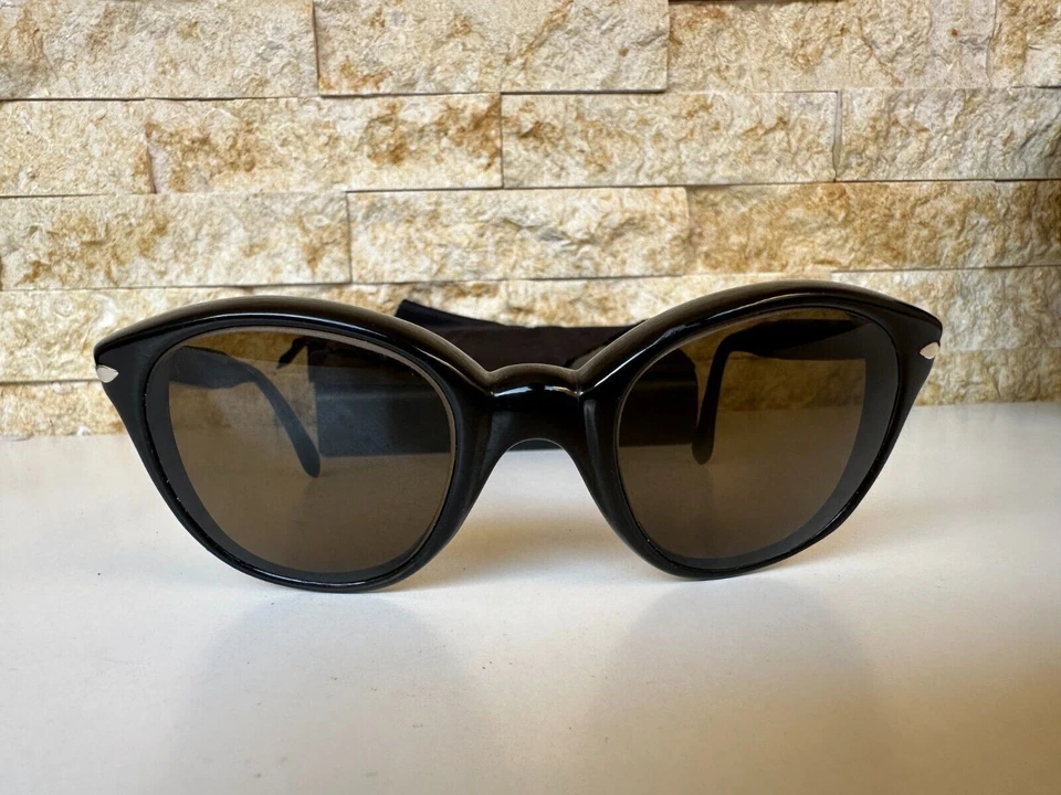 GAFAS DE SOL VINTAGE PERSOL RATTI BREVETT AÑOS 50 MEFLECTO SÚPER RARAS REDONDAS GRANDES Foto 3 de 4