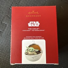 Hallmark Star Wars  The Mandalorian The Child Ornament  Baby Yoda 2020  Grogu