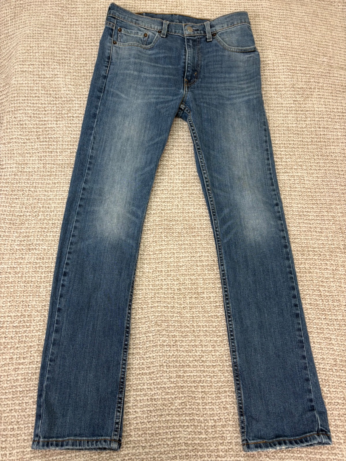 Levis 513 Slim Straight 30x31 Blue Medium Wash Mens Tagged 31x32 Made in 20019