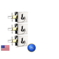 Probrico Keyed Alike Double Cylinder Deadbolts 3 Pack Entrance And Front Door