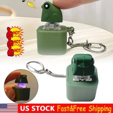Frog Knocking Toy Frog Keyboard Keycap Regulator Rattle Button Sound Keychain GN