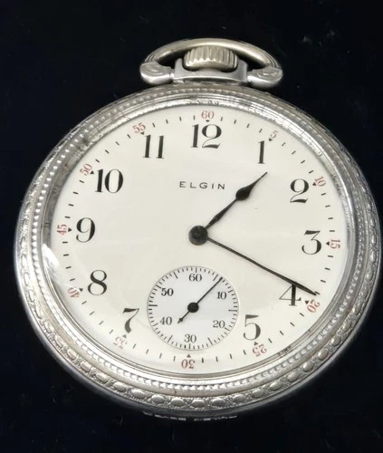 Beautiful 1914 ELGIN Grade 313 15 Jewel Antique Pocket Watch Working (VIDEO)