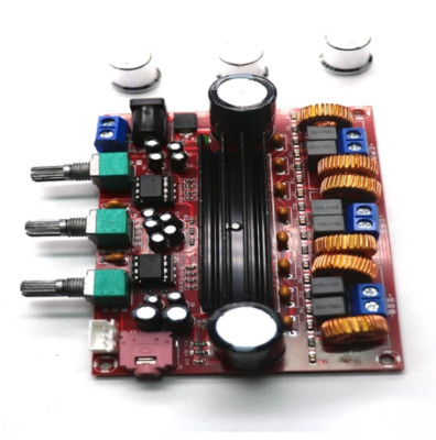 100W 12V-24V wide voltage 2.1 Amplifier Board  Audio Digital Channel XH-M139