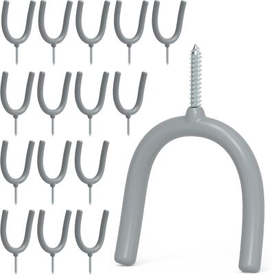 Screw in U Utility Hooks Wall Mount Garage Storage Organizer Hanger Hanging Shov