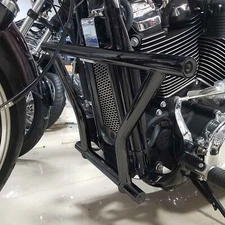 Matte Black Engine Guard Highway Crash Bar Fit For Harley Softail Fat Bob 18-24