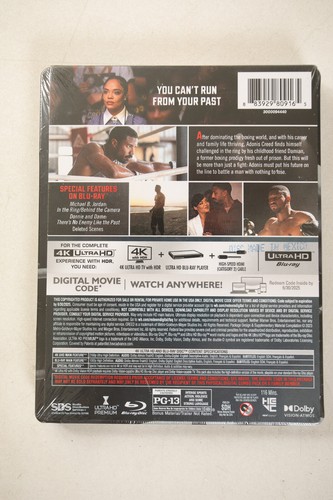 Creed 3 4K Ultra HD Blue Ray Digital Code (O2L/JSF6) Best Buy Steelbook III - Foto 4 di 5