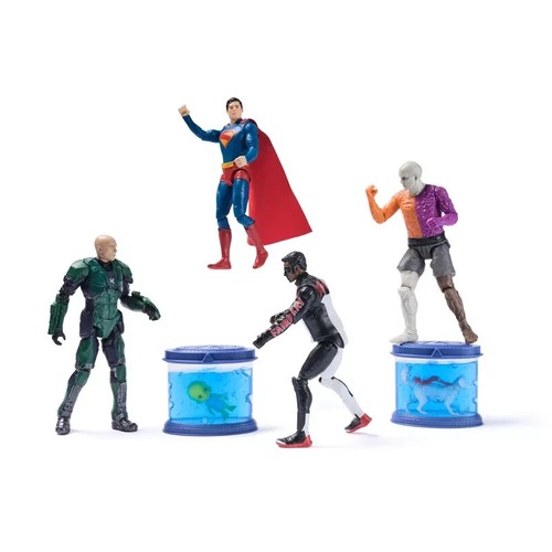 DC Superman Movie LUTHORCORP LAB Krypto Baby Joey Metamorpho Lex Luthor Figures - Picture 3 of 4