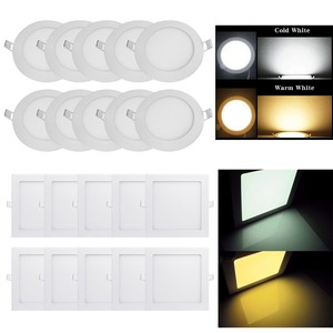 1 4 10pcs 9w Led Recessed Ceiling Panel Down Lights Lamp Fixture
