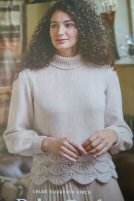 Strickmuster Damen atemberaubender Pullover mit Jakobsmuschel umrandet in UK - Größen 32-50 Zoll