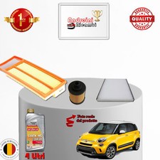 KIT TAGLIANDO 3 FILTRI E OLIO FIAT 500 L 1.3 d Multijet 62KW 85CV 2015 ->