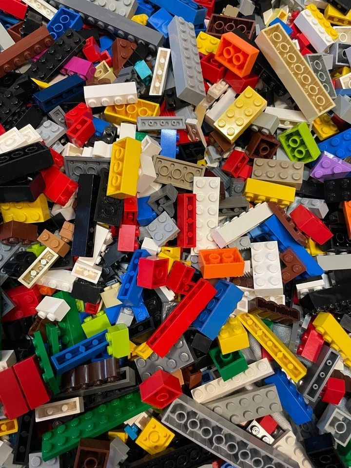 Lego 200 Basic Steine und Platten Bausteine Plates Bunt gemischt vers. Farben - Bild 2 von 2