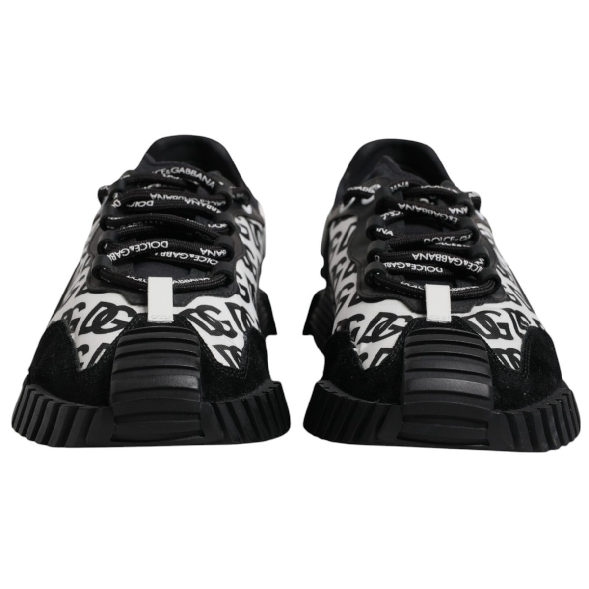 スニーカー DOLCE&GABBANA LACE AND SUEDE SNEAKERS Lace NS1 sneakers in Black for Women | Dolce&Gabbana® US