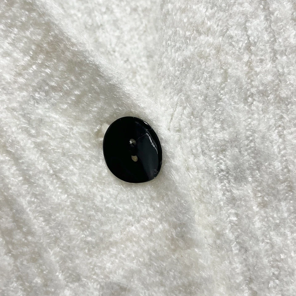 Cárdigan para mujer TOPSHOP gris claro acanalado súper suave cuello en V 5 botones talla 12 Foto 3 de 4