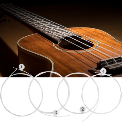 4Pcs Ukulele Saiten Set Ukulele Saiten Set Carbon Saiten Ersatz Saiten Set