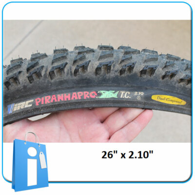 Vintage 26 IRC Piranha Pro Mountain Bike Tire Skinwall 26x2.00 low