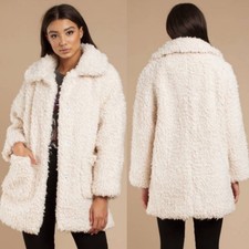 Lost + Wander Sherpa Teddy Coat - Ivory | Size S