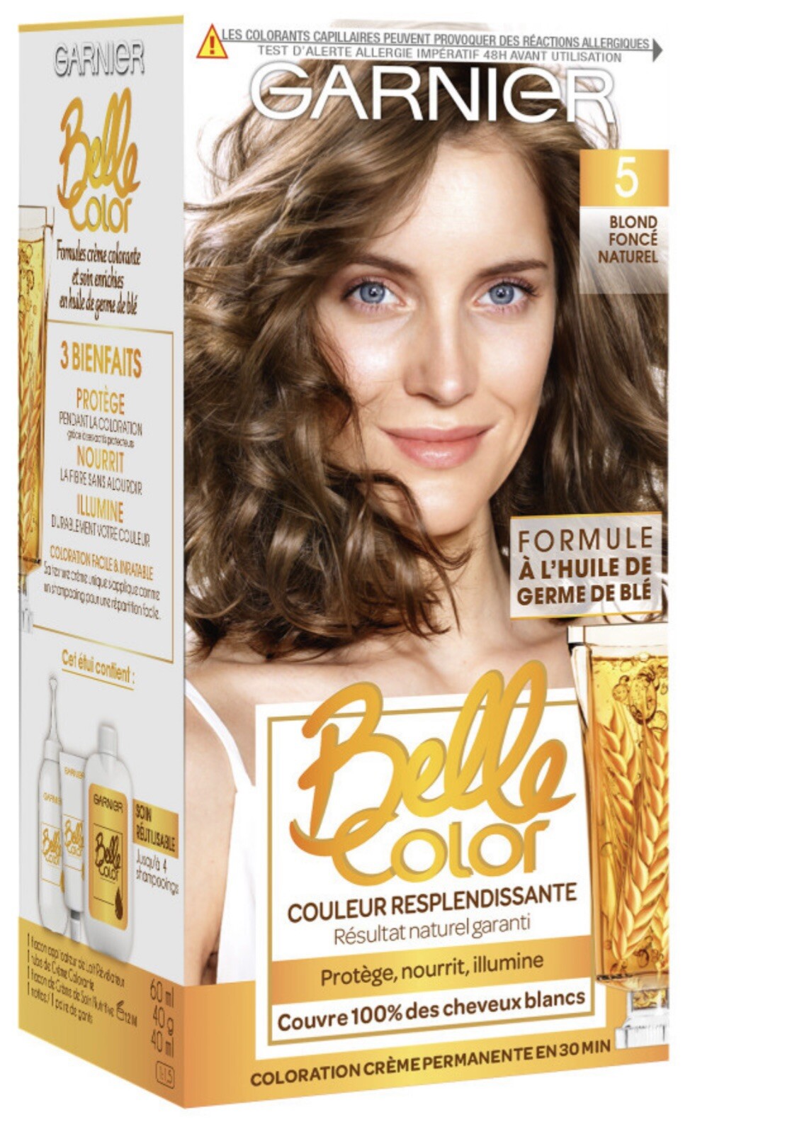 Garnier Belle Color 5 blond foncé coloration crème anti-reflets roux