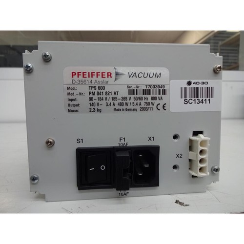 PFEIFFER  TPS 600 TURBO PUMP POWER SUPPLY - Foto 1 di 4