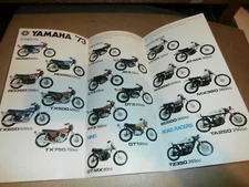 Original 1973 Yamaha   Motorcycle Sales Brochure