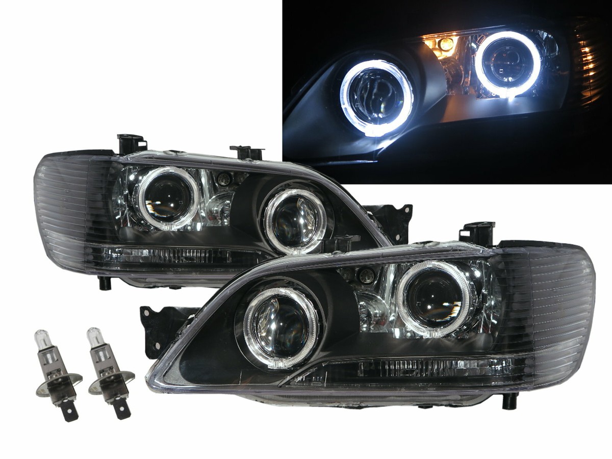 Lancer CEDIA/CG 01-03 Guide LED Angel-Eye Headlight Black EU