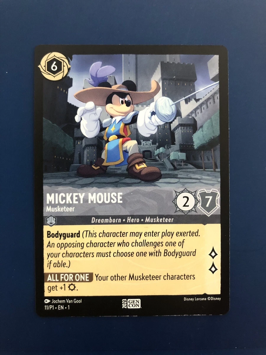 Disney Lorcana - Mickey Mouse Musketeer - GenCon 2023 Promo Read Description*