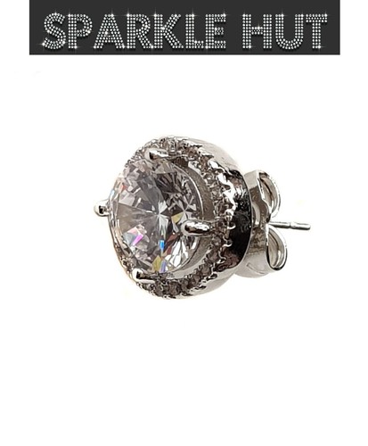 Orecchini a cerchio con cristalli Swarovski rodiati - Foto 4 di 4