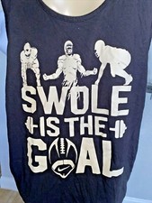 Next Level  SWOLE IS THE GOAL FOOTBALL TANK TOP SZ XL xl