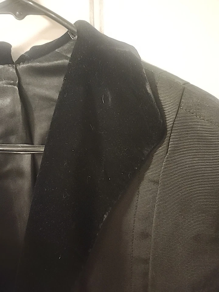 Black Corduroy Velvet Cowl Cardigan Womens Size L 3/4 Sleeve Jacket - Image 3 of 4