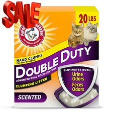 Double Duty Cat Litter, Advanced Odor Control Clumping Cat Litter,