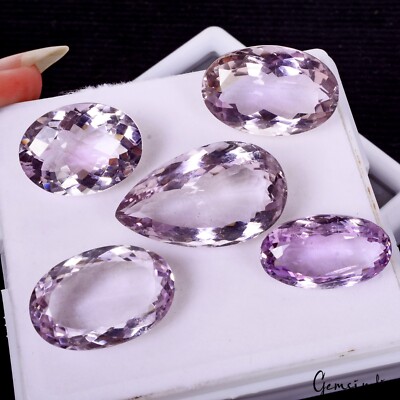 90.30 Ct VVS Natural Amethyst Brazilian Unheated Mix Cut Loose Faceted Gemstones