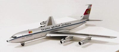 PK2723001 Trans Global Airlines 707-300 Airport Movie N324F Diecast 1/200 Model